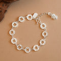 Sterling silver coin and Pixiu ethnic style bracelet, attracting wealth and good fortune, niche design, fashionable, exquisite and light luxury.